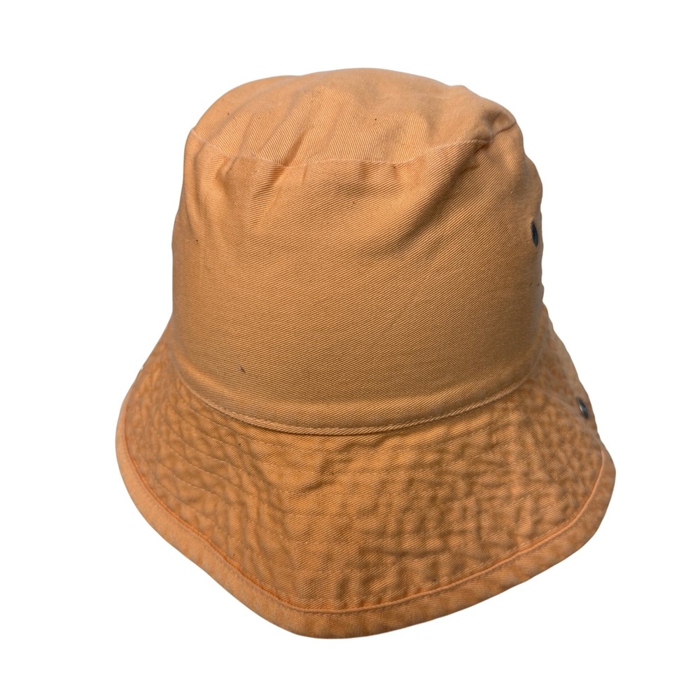 Gap Bucket Hat Unisex S/M Orange Cotton Twill Grommet Sun Cap Vintage Style